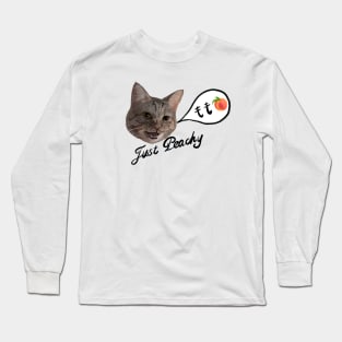 Just Peachy Cat Long Sleeve T-Shirt